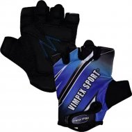 Велоперчатки «Vimpex Sport» размер L, черно-синий, CLL 200