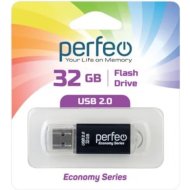 USB-накопитель «Perfeo» 32GB E01 Economy Series, PF-E01B032ES, black