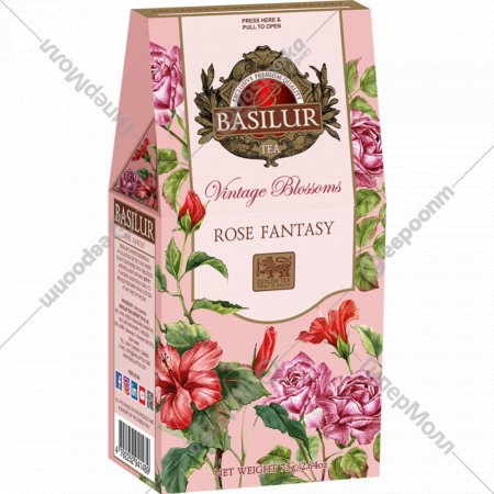 Чай листовой «Basilur» Rose fantasy, 75 г