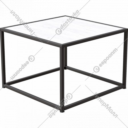 Журнальный столик «Millwood» ART-3, ЛДСП дуб белый крафт/черный, 65х65х49 см