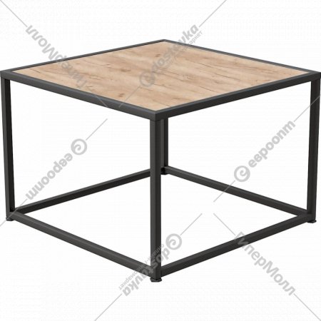 Журнальный столик «Millwood» ART-3, ЛДСП дуб табачный крафт/черный, 65х65х49 см