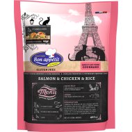 Корм для кошек «Bon Appetit» Cat Adult Gourmand, 681816, для привередливых, с лососем и курицей, 400 г