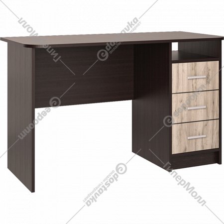 Письменный стол «Интерлиния» СК-001, Дуб Венге/Дуб Серый
