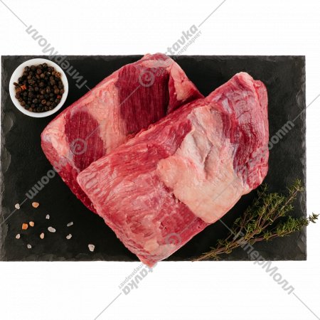 Мясо бескостное «Грудинка говяжья» охлажденное, 1 кг, фасовка 0.7 - 1 кг