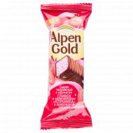 Сырок творожный «Alpen Gold» клубника в шоколадной глазури, 40 г