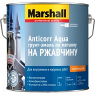 Грунт-эмаль «Marshall» Anticorr Aqua, 5255646, полуглянец белый, 2 л