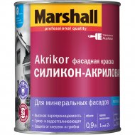 Краска «Marshall» Akrikor, 5398704, фасадная, силикон-акриловая, 0.9 л