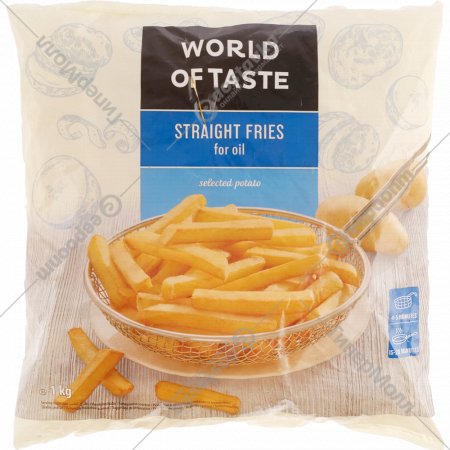 Картофель-фри «World of Taste» стандартный, 1 кг