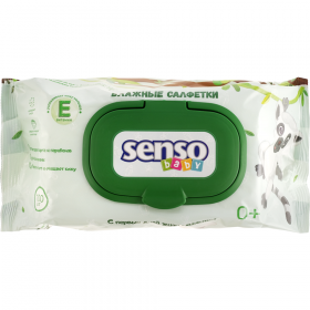 Салфетки влажные детские «Senso Baby» с витамином Е, 100 шт
