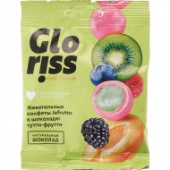 Конфеты жевательные «Gloriss» в шоколаде, тутти-фрутти, 35 г