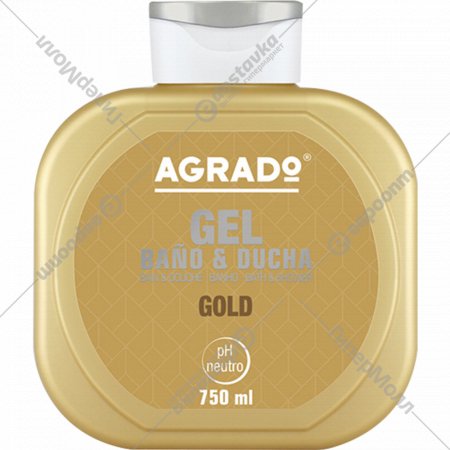 Гель для ванны и душа «Agrado» Gold, 750 мл