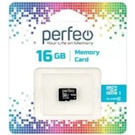 Карта памяти «Perfeo» micro SDHC 16GB Class 10, PF16GMCSH10