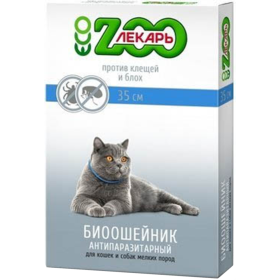 Био­ошей­ник «Эко Zооле­карь» для кошек и мелких собак, 35 см