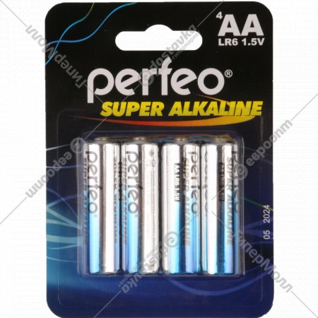 Батарейка «Perfeo» АА/4BL, Super Alkaline