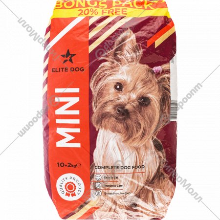 Корм для собак «Elite Dog» Mini, для собак мелких пород, 12 кг
