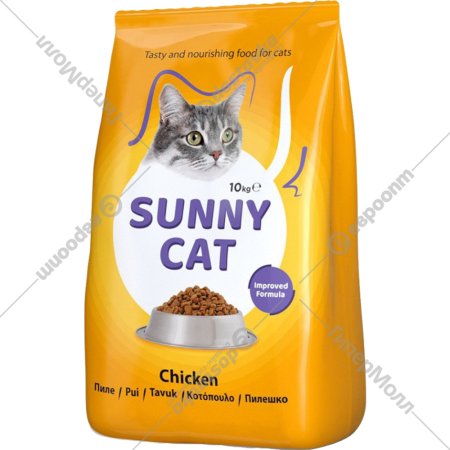 Корм для кошек «Sunny Cat» с печенью, 10 кг