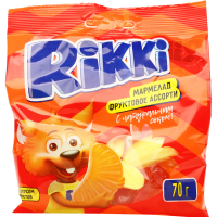 

Мармелад жев.«RIKKI»(фрукт.ассорти) 70г