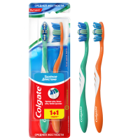 

Зубн.щетка "COLGATE"(1+1) бирюз/крас