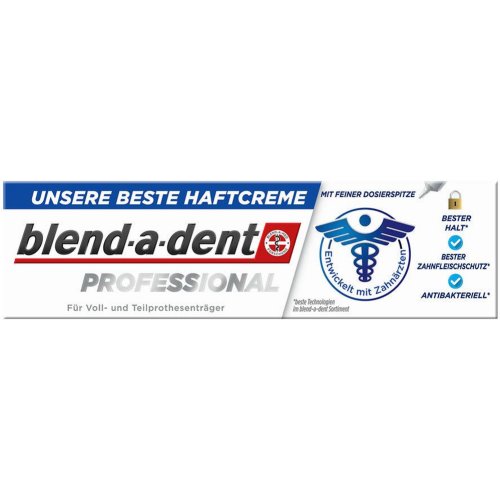 Фиксирующая паста для зубных протезов «Blend-a-dent» Professional, 40 г