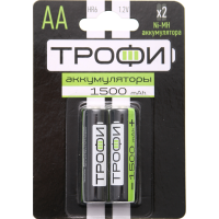

Аккумуляторн.бат"ТРОФИ"(HR6-2BL,1500mAh)