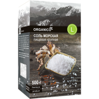 

Соль морс.пищ.сад."ORGANICO" (L) 500г