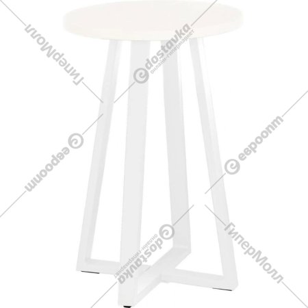 Журнальный столик «Millwood» Лофт СТ-4, ЛДСП белый/белый, 40х40х65 см