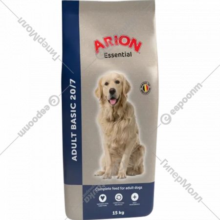 Корм для собак «Arion» Essential Basic, мясо, 15 кг