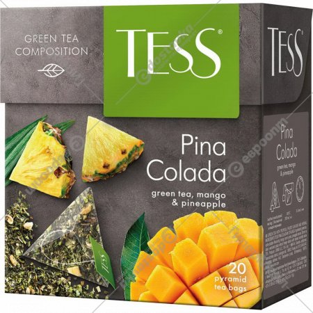 Чай зеленый «Tess» Pina Colada, 20х1.8 г
