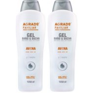 Набор гелей для душа «Agrado» с овсом, 2х1.25 л