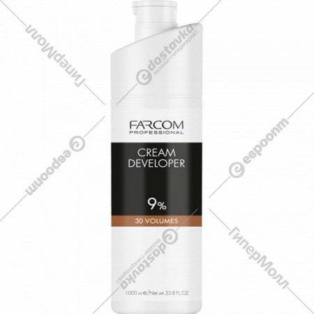 Окисляющий крем для волос «Farcom» Professionall, Cream Developer 9%/30 VOL, FA071297, 1000 мл