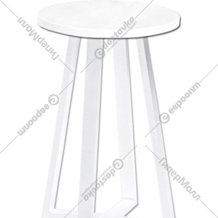 Журнальный столик «Millwood» Лофт СТ-4, ЛДСП дуб белый крафт/белый, 40х40х65 см