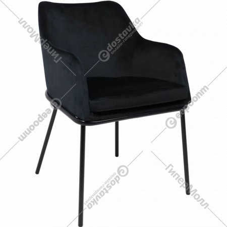 Кресло «Алвест» AV 318, черный бархат H-75/черный