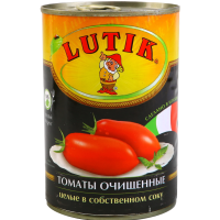 

Томаты "LUTIK" (в с/с,ж/б) 425г