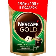 Кофе растворимый «Nescafe Gold» Aroma Intenso, с добавлением молотого, 290 г