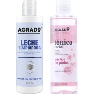 Набор косметики «Agrado» Очищающее молочко + тоник для лица, 250 + 250 мл