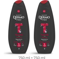 Набор гелей для душа «Dermomed» Tone, для мужчин, с женьшенем, 2х750 мл