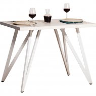 Обеденный стол «Millwood» Женева 2 18 мм, ЛДСП белый/белый, 100х70х73 см