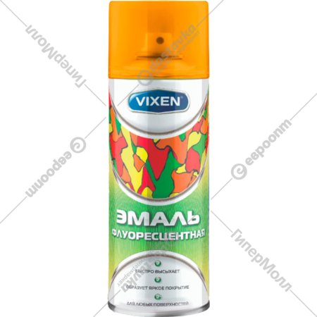 Эмаль «Vixen» VX-54003, флуоресцентная, оранжевый, 520 мл