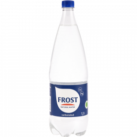Вода пи­тье­вая «Ф­ро­ст» га­зи­ро­ван­ная, ар­те­зи­ан­ская, 1.5 л