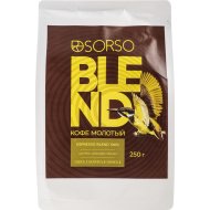 Кофе молотый «Sorso» Espresso Blend, 100% арабика, 250 г