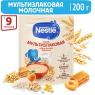 Каша сухая молочная «Nestle» злаковая, мёд и абрикос, 200 г