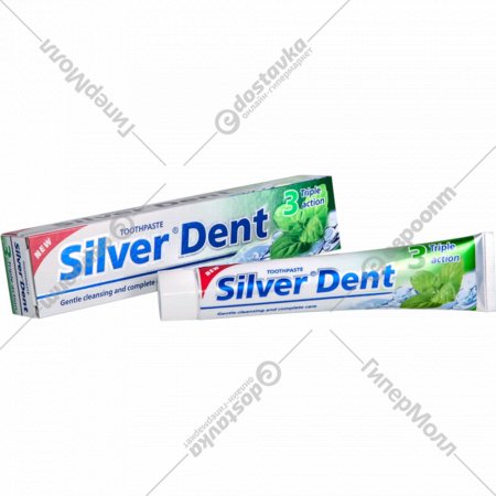 Паста зубная «Silver Dent» тройное действие, 100 мл