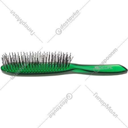 Щетка для волос «Dewal» Vitrage, с нейлоновой щетиной, 6 рядов, зеленый, 576983