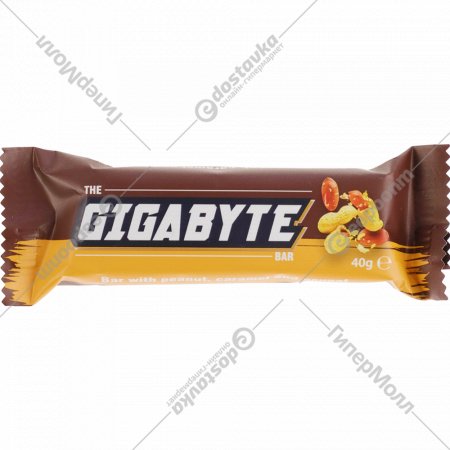 Батончик «Gigabyte» с арахисом, карамелью и нугой, 40 г