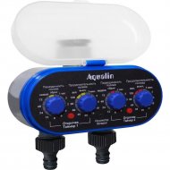 Таймер для полива «Aqualin» AT03, электронный двухканальный, 082-2052