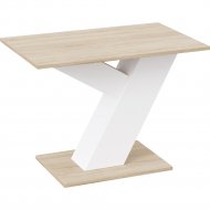 Обеденный стол «ТриЯ» Рейн Тип 1, дуб сонома/белый ясень, 110х70 см