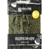 Водоросли нори Fish & Food, 10 листов, 28 г