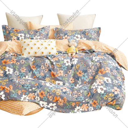 Комплект постельного белья «GoodNight» Сатин Делюкс 70, 331365, евро, с компаньоном