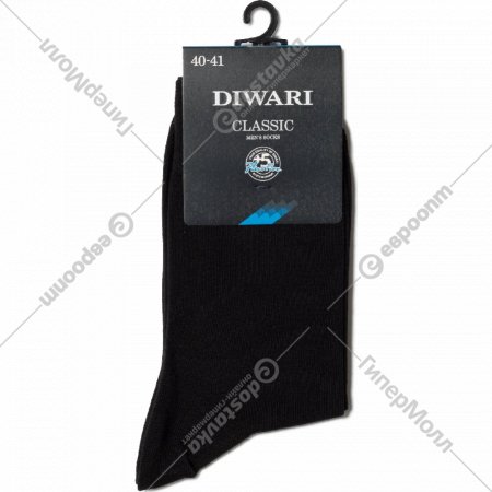 Носки мужские «DiWaRi» 5С-08, размер 27, черные