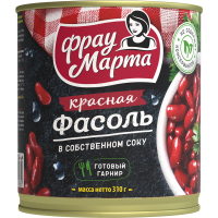 

Фасоль "ФРАУ МАРТА" (в с/с) 310г
